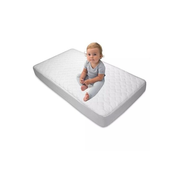 Sealy Waterproof Fitted Toddler Bed and Baby Crib Mattress Cover White - Picture 1 of 6